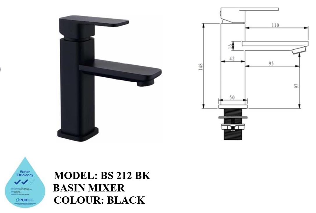 BS 212BK dimension