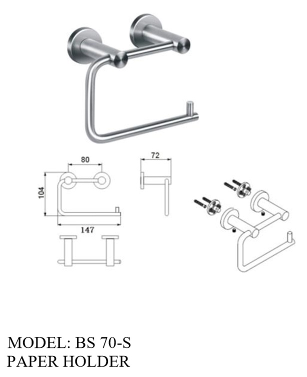 BS 70-S dimension