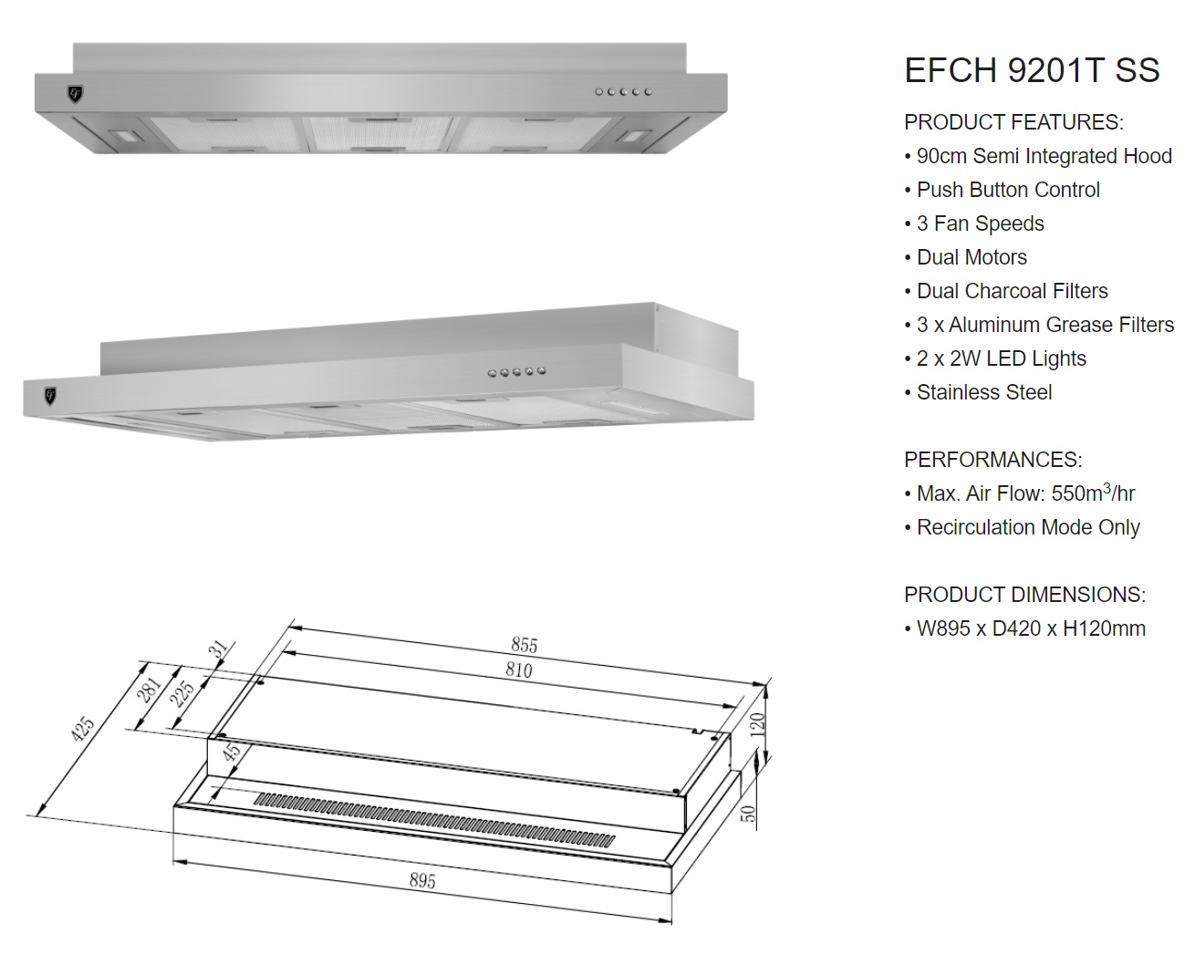 EFCH 9201T SS
