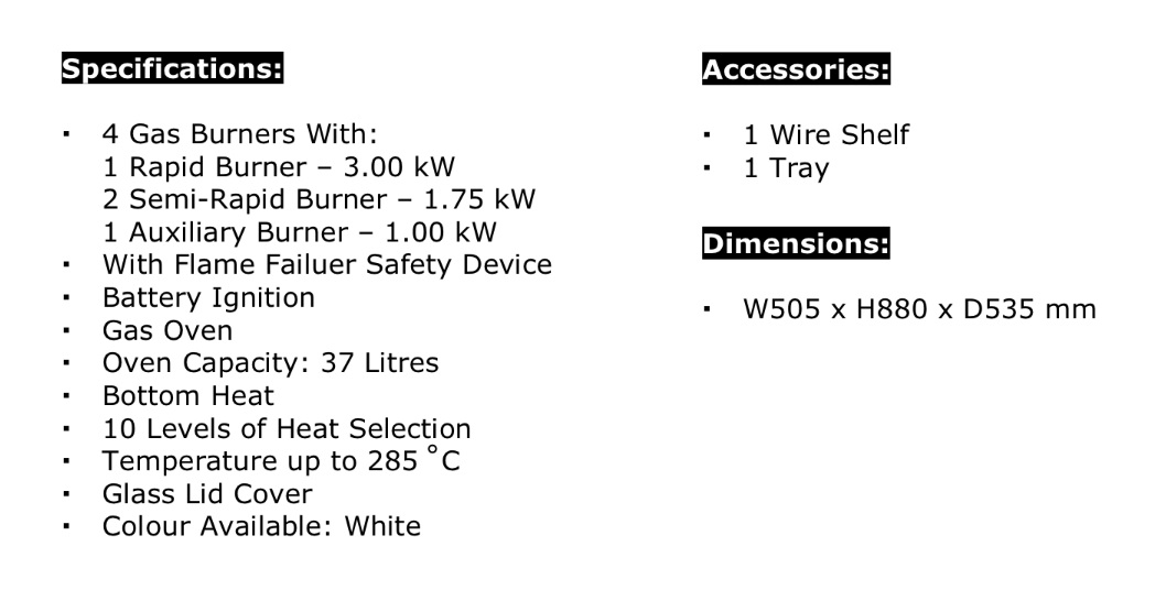 EGC 536 - spec
