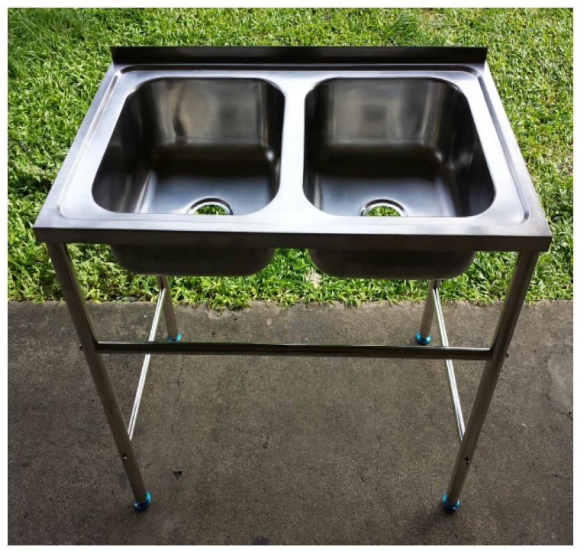 MONIC FS-1000 Two Bowls Freestanding Kitchen Sink
