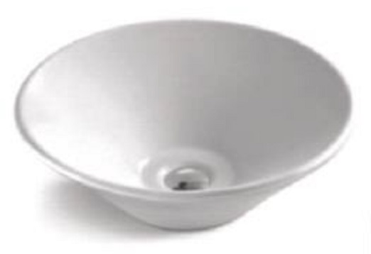 NOBEL Bowl Shape Counter Top White Color Ceramic Basin - C-7020