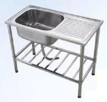 COSTA BEN-10050 A Freestanding Kitchen Sink With Shelf & Drainer