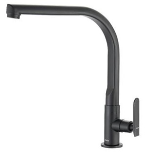 NOBEL Black Color "L" Shape Kitchen Sink Cold Water Tap - NT-05L-BK