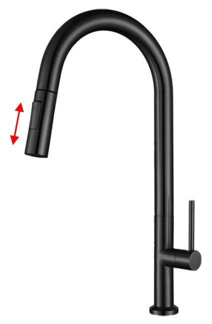 NOBEL Pull-Out Kitchen Sink Cold Water Tap - VS-4320-BK