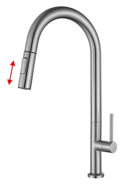 NOBEL Pull-Out Kitchen Sink Cold Water Tap - VS-4320-SS