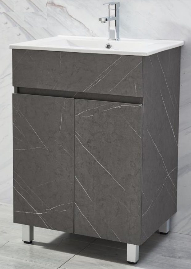 NOBEL PVC Freestanding Basin Cabinet With Ceramic Basin CPL-682