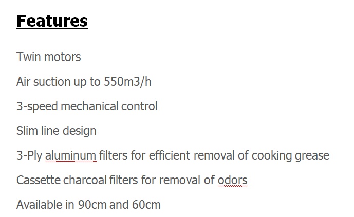 TH 958 - Specs